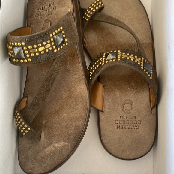 Calleen Cordero “Viva” studded leather sandals. New in original box - Picture 14 of 14